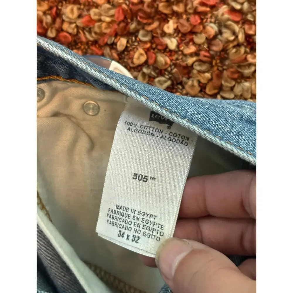 Levi’s 505 Jeans Blue Denim W34 L32 Read